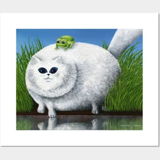 Fat Cat and his Frog Posters and Art